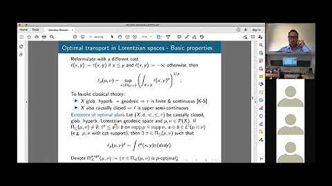 A. Mondino - Time-like Ricci curvature bounds via optimal transport