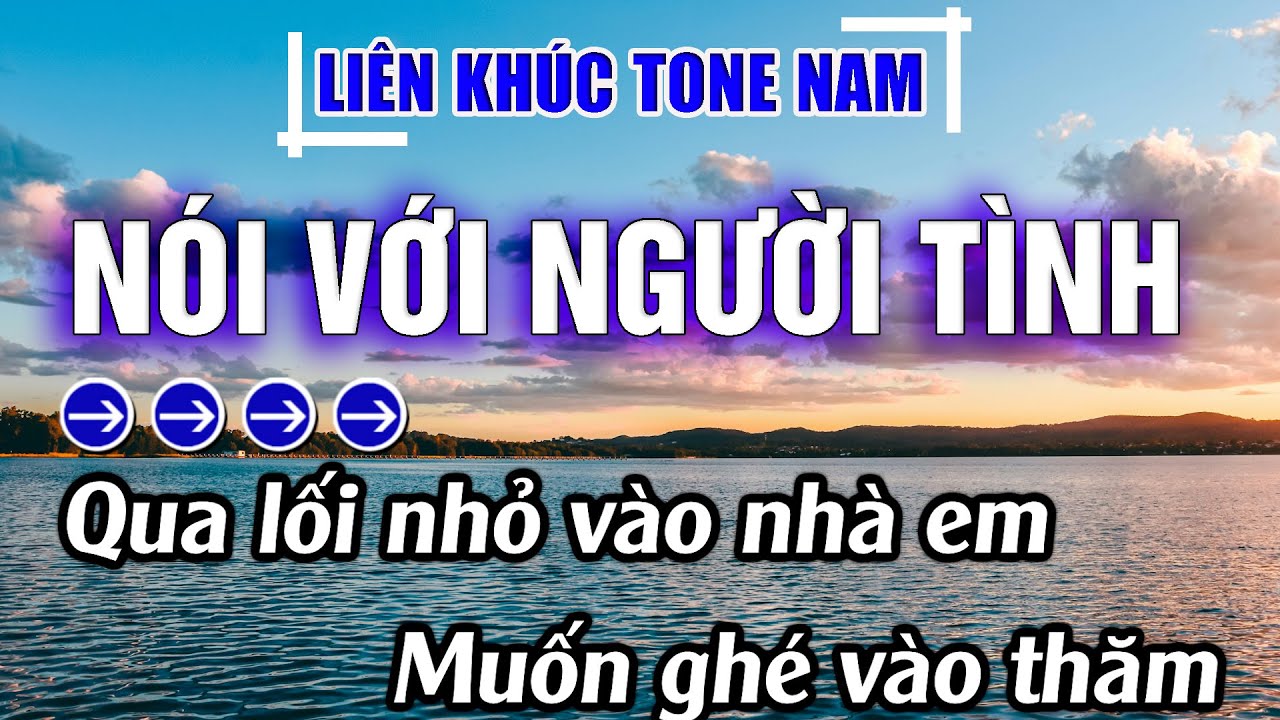 Liên Khúc Bolero Tone Nam Dễ Hát Karaoke Nói Với Người Tình | Karaoke Đăng Khôi