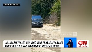 Jalan Rusak, Warga Garut Sindir Pejabat Lewat Video Satir