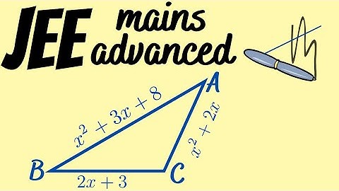 [344]  JEE(Mains+Advanced) maths problem based on solution of triangle.