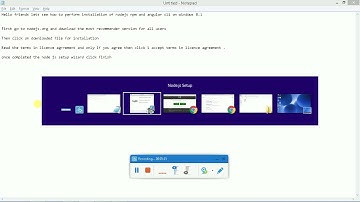 nodejs,npm and angular/cli package  installation on windows