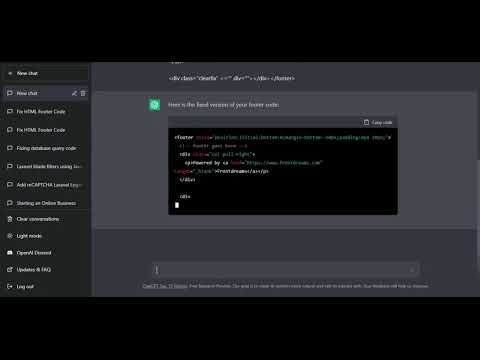 Chat GPT Debug Example
