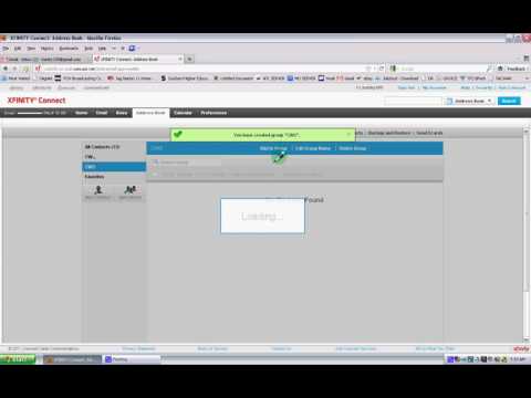 Create Group in Comcast.net Email | tags | Productivity Software App
