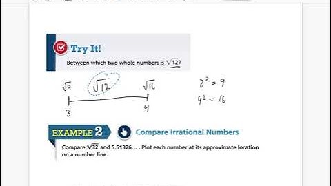 Lesson 1-3 Compare and Order Real Numbers