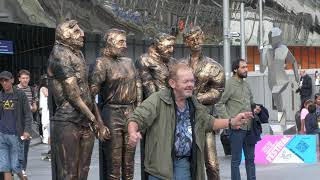 Viral 'Four Lads In Jeans' Meme Immortalised With A Statue In Same Spot Where Photo Was Taken