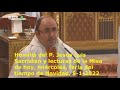 Homilía del P. Jesús Luis Sacristán y lecturas de Misa, miércoles, feria tiempo de Navidad, 5-1-2022