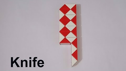 Make a Knife🔪 with Snake Cube