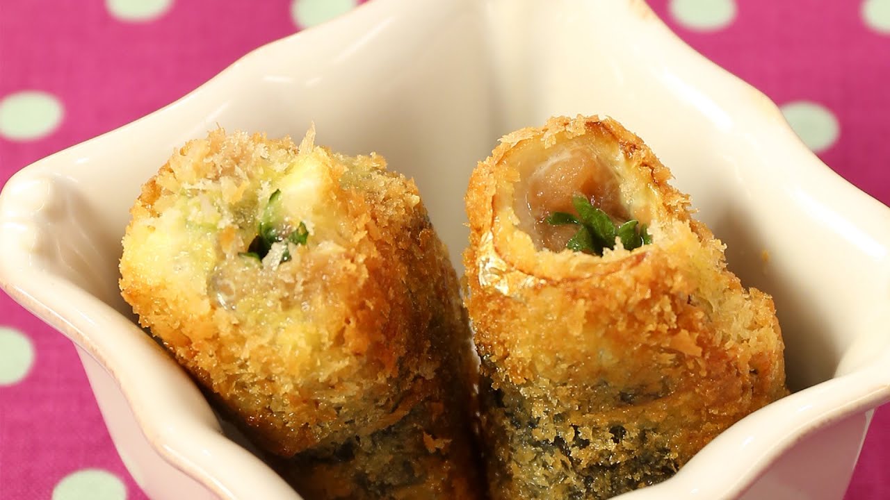 いわしの梅しそロールカツ Youtube