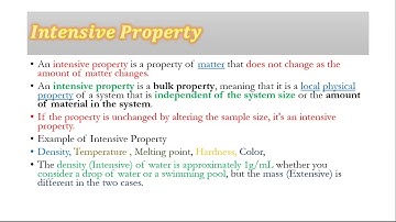 Intensive and Extensive properties Thermodynamics Physics