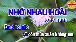 Karaoke.Nhớ Nhau Hoài.tone nam