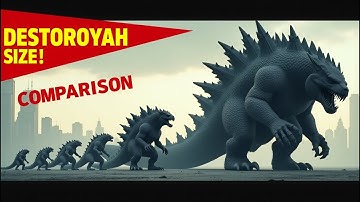 Destoroyah vs Every Giant Monster | Size Comparison Chart 2025 | Godzilla, Kong, Kaiju,Titans & More