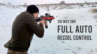 Sig MCX SBR Full Auto Recoil Control