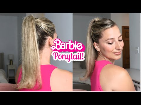 EASY BARBIE INSPIRED HIGH PONYTAIL TUTORIAL! Short, Medium, and Long Hairstyle | Summer Hairstyle