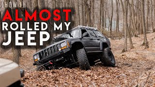 Diesel Jeep Cherokee Rollover (Almost)