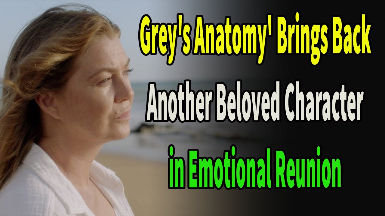 'Grey's Anatomy' brings back second dead character, T.R. Knight's ...