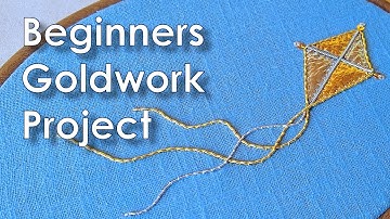 Beginners Goldwork Embroidery project - Let