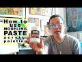 How to Use Modeling Paste on Acrylic Paints