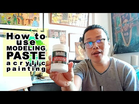 How to Use Modeling Paste on Acrylic Paints 