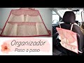 Cómo 🚘 hacer un ORGANIZADOR 🎒 para el AUTO / COCHE /CARRO (DIY Super  Fácil) 