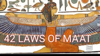 42 LAWS OF MA'AT #queennadege #queenmaat #42lawsofmaat