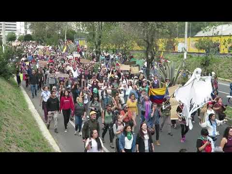 Marcha de las mujeres. Quito.12.10.2019