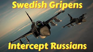 Russian Fighter Jets Enter Swedish Airspace, Sweden sends Gripens to Intercept | DCS World | Su30 screenshot 5