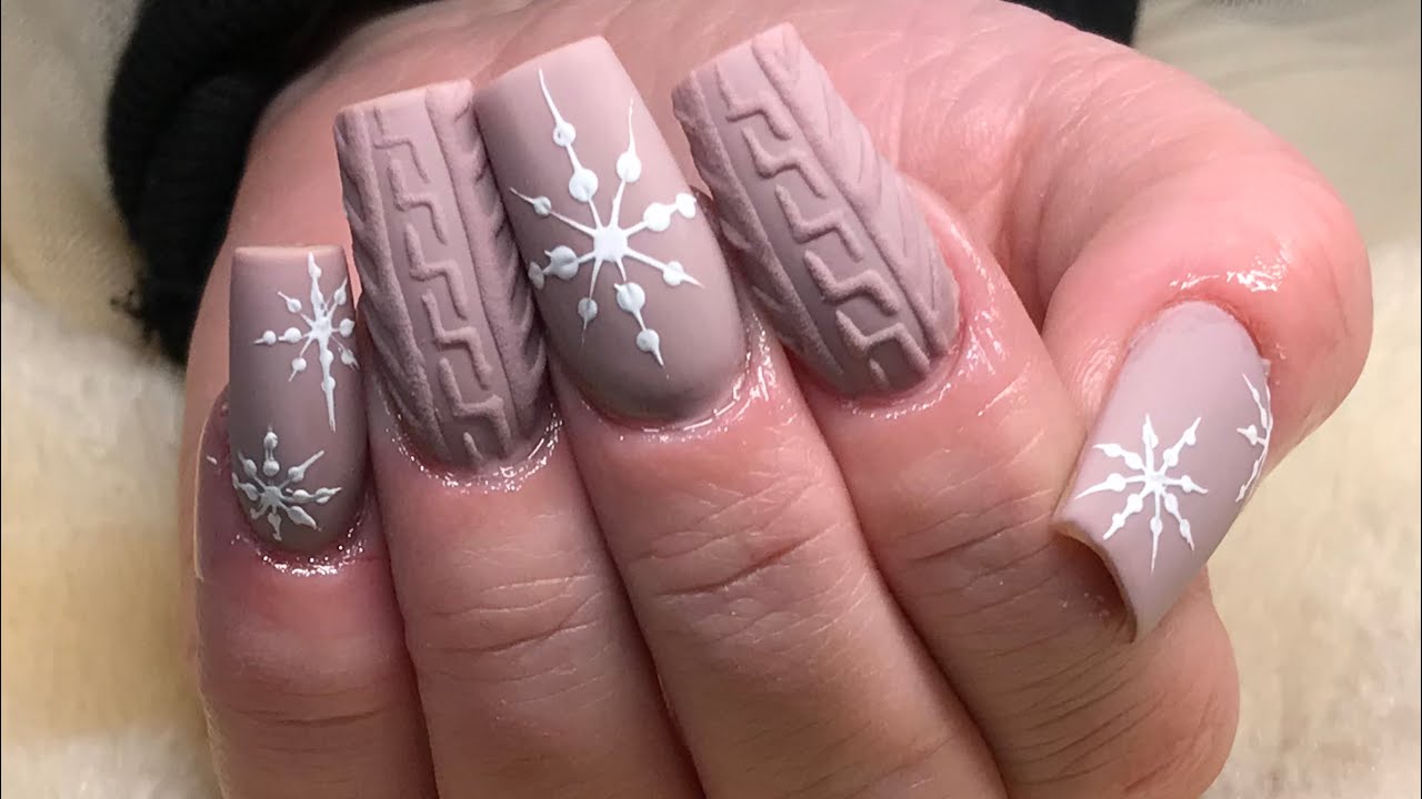 Winter SNS Nail Designs with Sweater Patterns - wide 8