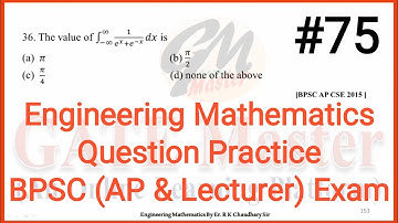 #75 Daily Question Practice of Engineering Mathematics for BPSC (Assistant Professor & Lecturer)