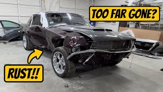 Destroyed 1967 Mustang Gets Chopped Up!! It’s Bad!!!