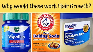 WATCH THIS BEFORE YOU TRY Vaseline, Vicks, Baking Soda for hair growth? Do they really work?