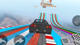 Mega Ramps Ultimate Races - NISSAN SKYLINE stunts! - Android Gameplay #5 screenshot 4