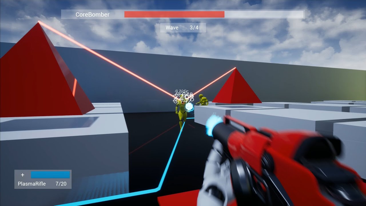 Unreal Engine | FPS Tower Defense Toolkit v3.12 | On-Screen Damage Texts