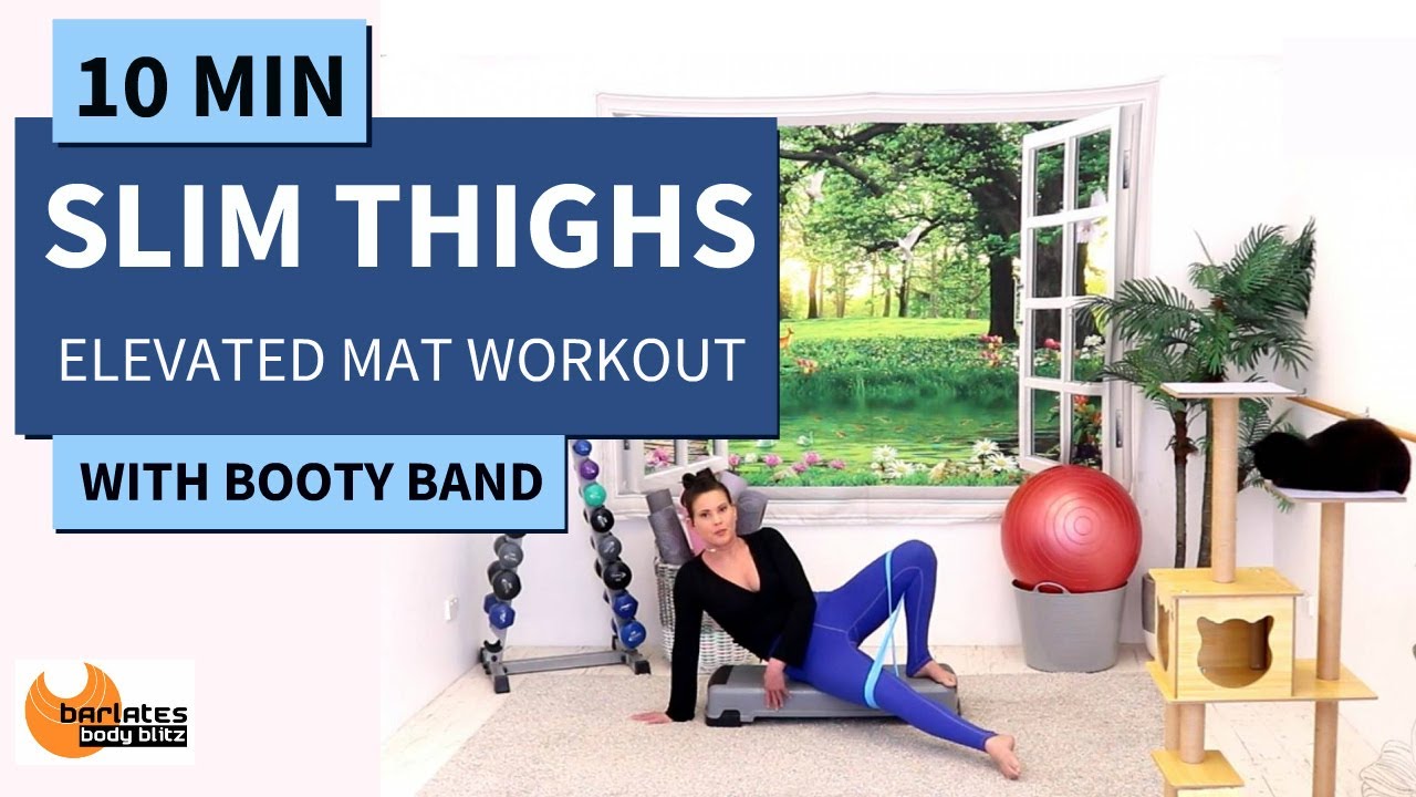 10 MIN INNER AND OUTER THIGHS WORKOUT AT HOME // ELEVATED PILATES MAT ...