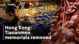 Hong Kong: Universities remove memorials to Tiananmen massacre victims in China