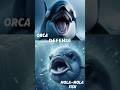 Epic Battle Orca vs Mola-Mola fish #shorts #animals #animalbattle