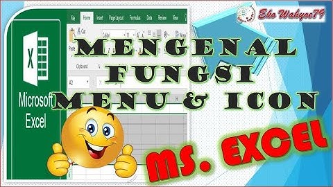 fungsi menu dan icon pada ms excel