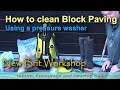 How to clean block paving