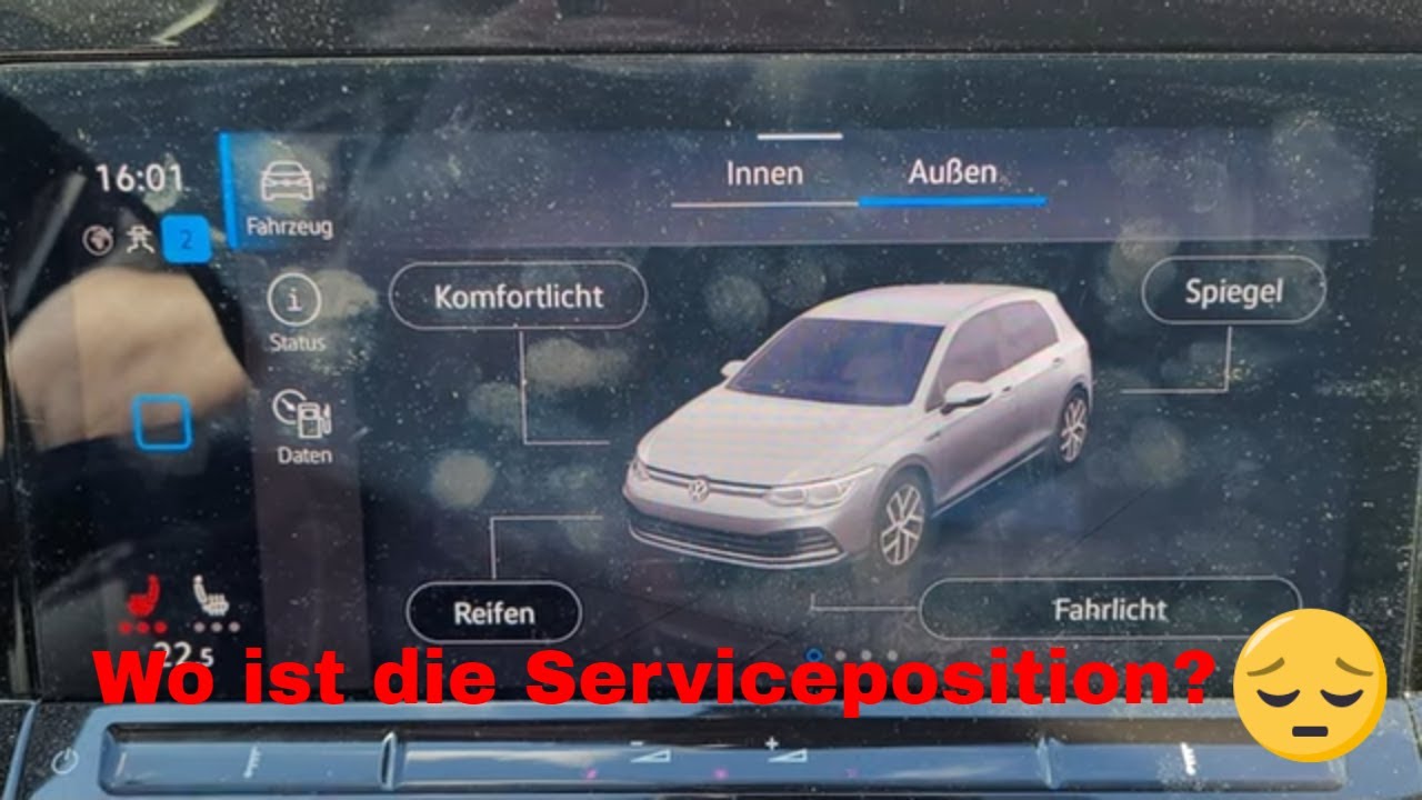 VW Golf 8 Wie bringe ich die Scheibenwischer in die Serviceposition?  Wischerblätter selbst wechseln 