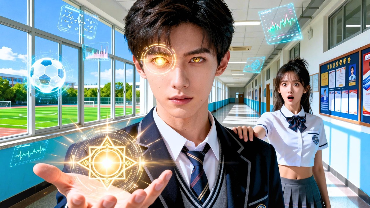 操場上被霸凌，醒來後世界在我眼中變了樣！我能透視解題，還能預判危險，直到我看見校花她...#天機眼 #校園 #短劇 #爽劇 #drama