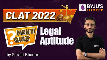 Legal Menti Quiz | CLAT 2022 Legal Reasoning Preparation | Live Quiz |  BYJU
