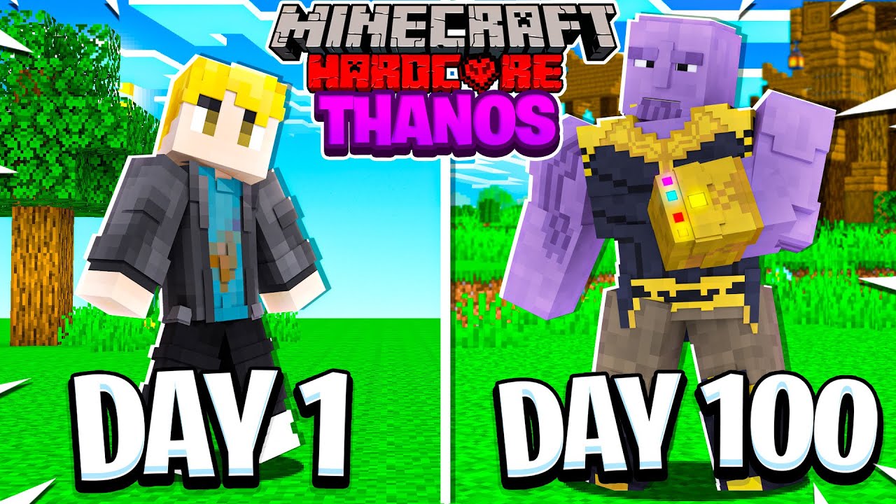 I Survived 100 DAYS in Minecraft as THANOS