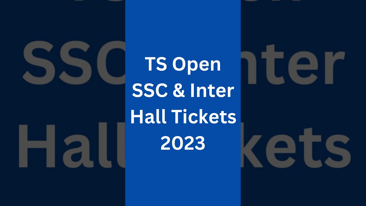 TS Open Inter Hall Tickets 2023, 