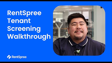 RentSpree Tenant Screening Walkthrough Tutorial