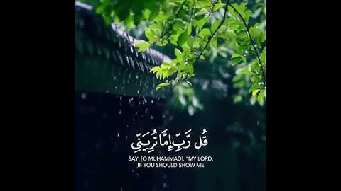 (قُلْ رَبِّ إِمَّا تُرِيَنِّي مَا يُوعَدُون) سورة المؤمنون ايه 93-94 القارئ رعد الكردي
