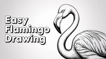 How to Draw a Flamingo - Easy Step-by-Step Tutorial for Beginners