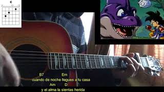 Video thumbnail of "Dragon Ball Gt - Ending - Acordes Guitarra"