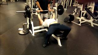 Chris Bench Press 215 lbs for 4 reps