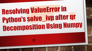 Resolving ValueError in Python