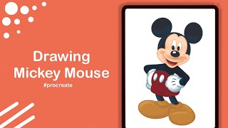 Drawing Mickey Mouse | Digital art | Procreate screenshot 1