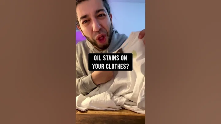 Life #hack for oil stains! 🤯